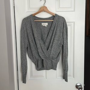 Anthropologie crossover sweater